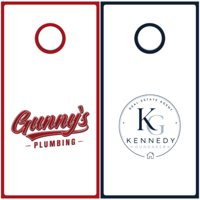 5/8" Baltic Birch Tops with 3/4" Pine Frame Cornhole Board Set - April G.